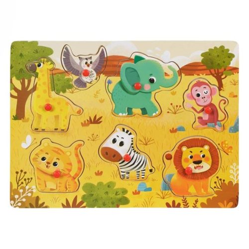 Fa Berakós Formapuzzle - Farm Állatok (7 darabos) - 30x22 cm