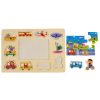 Fa puzzle közlekedési eszközökkel (10 darabos) 30x22cm