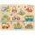Fa készségfejlesztő puzzle - Járművek (10 db-os) - 30x22 cm
