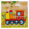 Fából Készült Kocka Puzzle - Járműves (9 darabos)