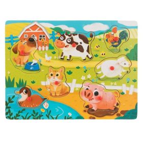 Fa Berakós Puzzle - Farm Állatok (7 részes) - 30x22,5 cm