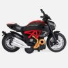 Piros játék motorkerékpár lámpával