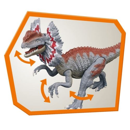 Dilophosaurus dinoszaur figura fény- és hangeffektekkel - 35 cm