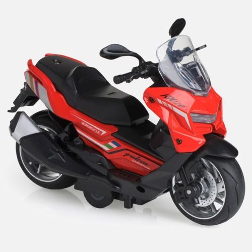 Piros játék robogó fényeffekttel