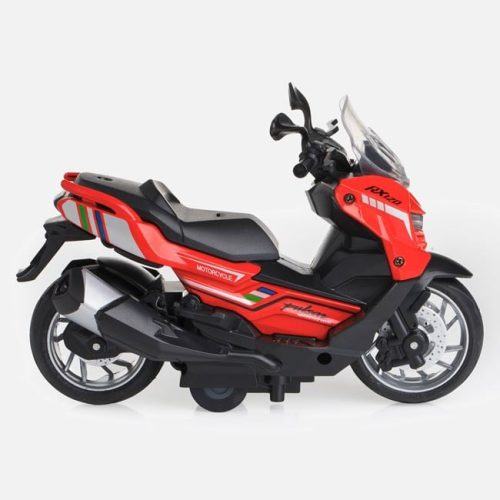 Piros játék robogó fényeffekttel