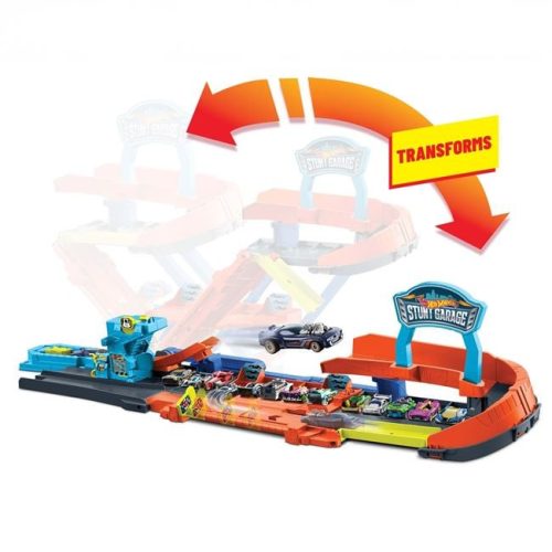 Hot Wheels City 2 az 1-ben Átalakítható Garázs és Versenypálya - Mattel