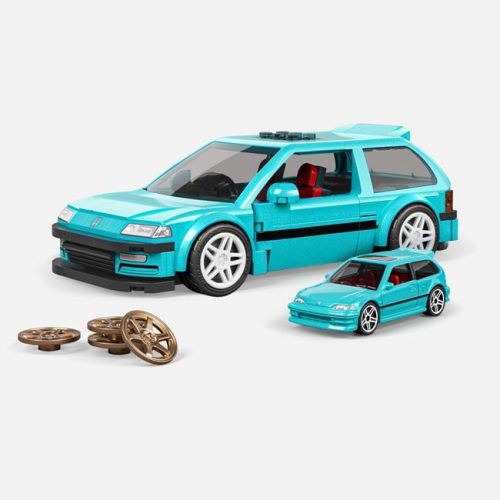 Hot Wheels Speed Series Brick Shop Összeszerelhető '90 Honda Civic - Mattel
