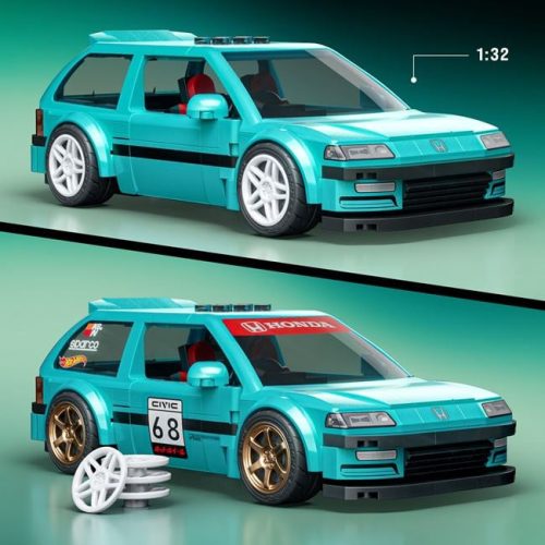 Hot Wheels Speed Series Brick Shop Összeszerelhető '90 Honda Civic - Mattel