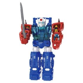 Átalakuló óriásrobot 10 figurával, fénnyel és hanggal