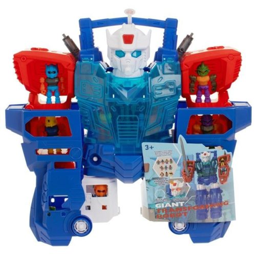 Átalakuló óriásrobot 10 figurával, fénnyel és hanggal