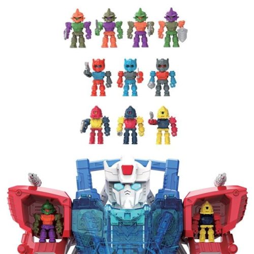 Átalakuló óriásrobot 10 figurával, fénnyel és hanggal