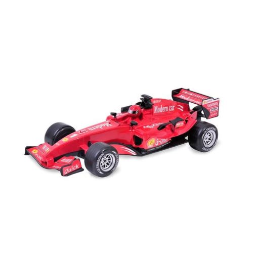 Lendkerekes Forma-1 Versenyautó Hanggal - Piros, 1:18