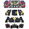 Red Bull Forma-1 Távirányítós Versenyautó Kormánykerékkel 1:12