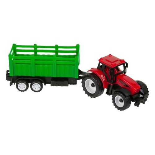 Játék traktor utánfutóval többféle változatban