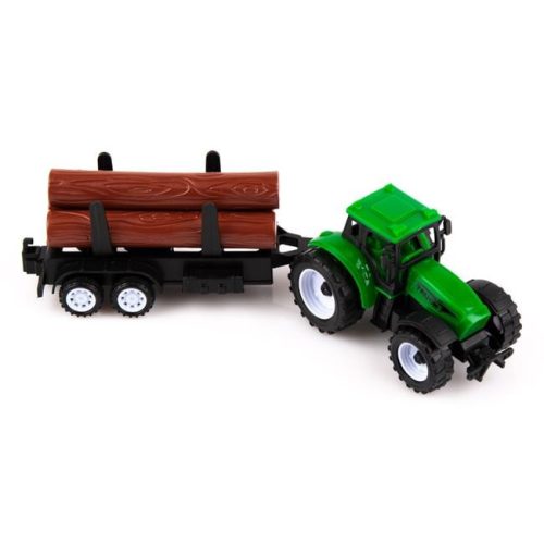 Játék traktor utánfutóval többféle változatban