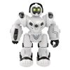 Fekete-fehér interaktív robotjáték fénnyel és zenével, 20 cm
