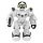 Fekete-fehér interaktív robotjáték fénnyel és zenével, 20 cm