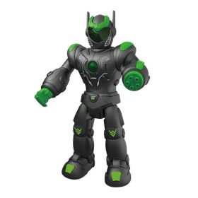   Fekete-Zöld Játék Robot Mozgással, Hanggal és Fényeffektekkel - 40 cm