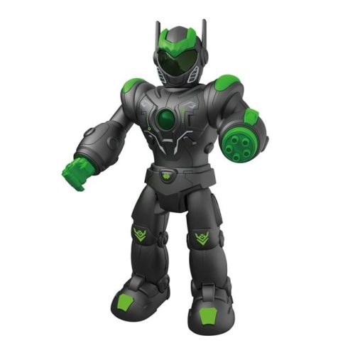Fekete-Zöld Játék Robot Mozgással, Hanggal és Fényeffektekkel - 40 cm