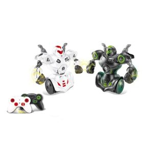   Távirányítós Robot Párbaj Készlet - 2 db Fénnyel és Hanggal