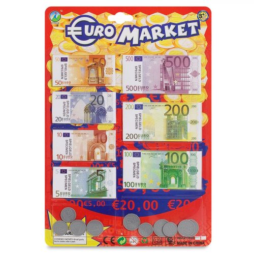 Euro-bankjegyek és érmék - 71 db