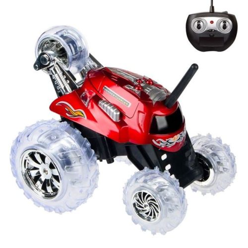 Monster Spinner Távirányítós Autó Fényekkel - Piros
