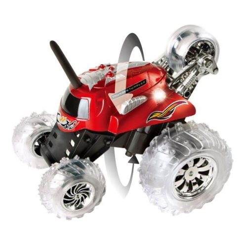 Monster Spinner Távirányítós Autó Fényekkel - Piros