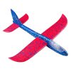 Hungarocell repülőgép LED világítással - Piros-Kék, 46x49 cm
