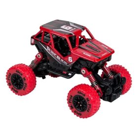 Fekete-piros Off-Road terepjáró hanggal és fénnyel