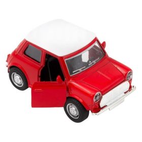 Mini Cooper fém modellautó - Piros, 1:36
