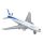 Boeing 777 Játékrepülőgép - Fehér és Ezüst