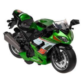 Zöld Versenymotor Hanggal és Fénnyel - 1:14