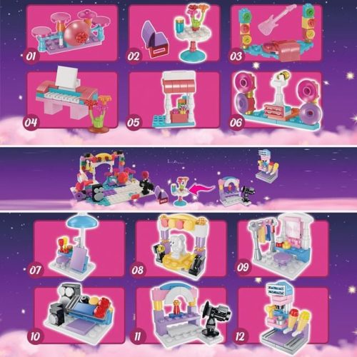 Építőjáték Tartozékok (Blind Box - Meglepetés Csomag)