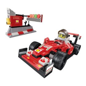   2 az 1-ben Építőjáték: Versenyautó és Robot Figurával (262 elem)