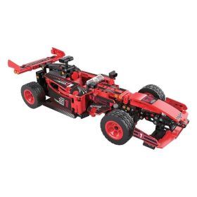 Piros F1 Versenyautó Építőjáték Készlet (503 darabos)