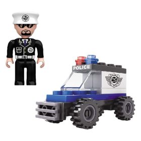 Rendőrautó építőjáték (35 darabos készlet)