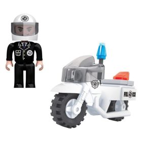Rendőrségi motorkerékpár építőjáték (28 darabos)