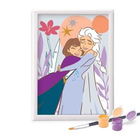   HappiHobbi Paint & Frame Számfestő Készlet Kerettel - Disney Jégvarázs