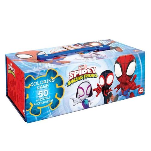 Marvel Spidey karton bőröndös színező készlet - AS