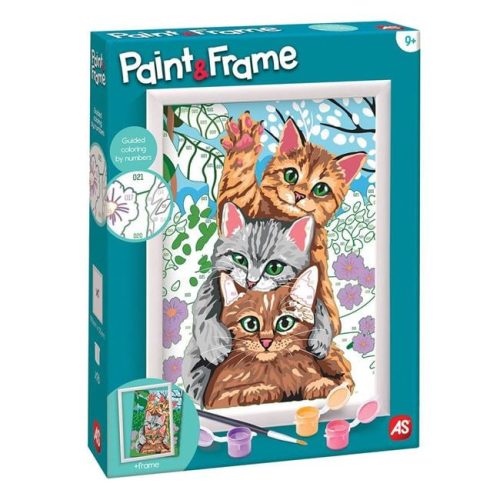 Paint & Frame Számfestő Készlet - Vicces Kiscicák