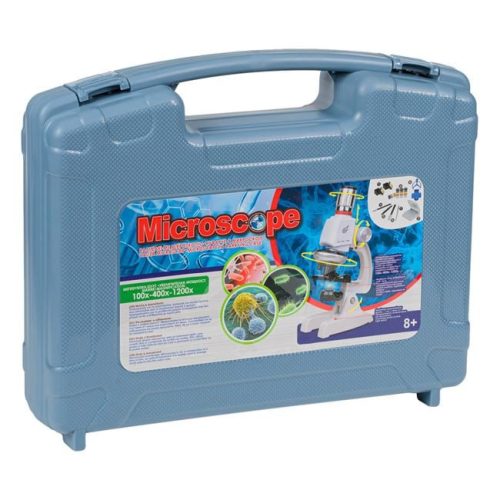 Mikroszkóp készlet hordozható kofferben (100x - 400x - 1200x)