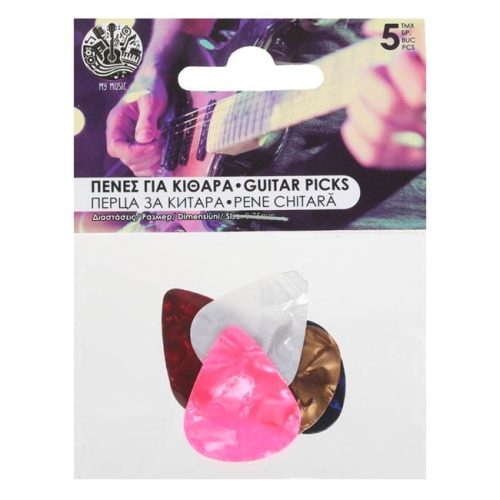 Gitárpengető készlet, 0,75 mm - 5 db