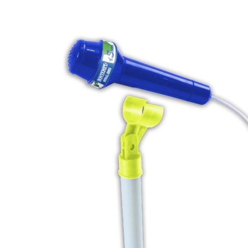 Karaoke mikrofon állvánnyal, fényekkel és hanggal