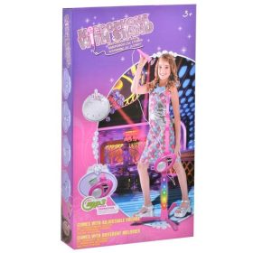 Játékmikrofon Állvánnyal és MP3 Csatlakozóval