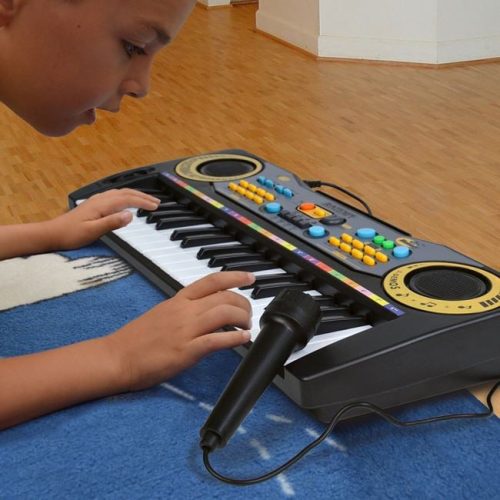 Bontempi elektronikus orgona gyerekeknek, 37 billentyűvel és mikrofonnal
