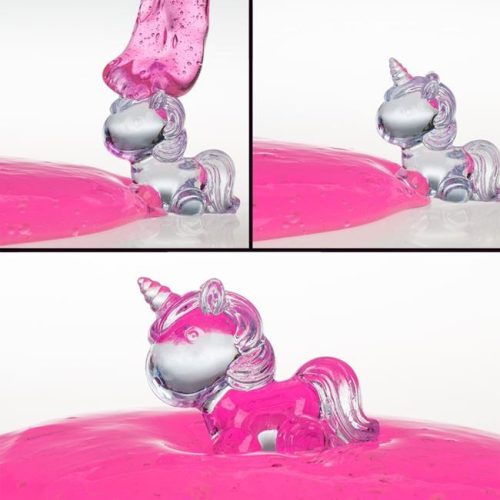 Kristálytiszta Pink Slime Zselé Unicornis Figurával 250g