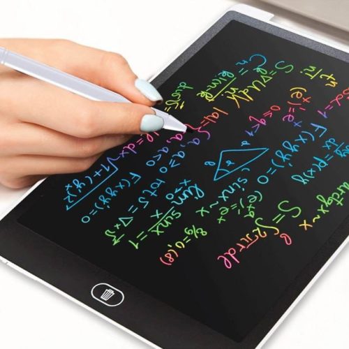 Gyerek LCD rajztábla szivárványos kijelzővel 12" & érintőceruza