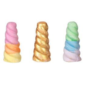 Színes Egyszarvú Szarv Kréta - 8.5 cm - 3 db-os szett