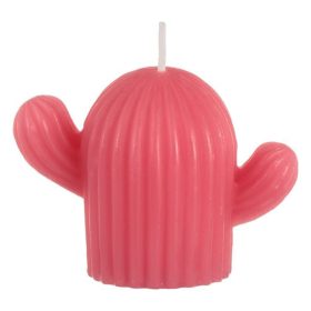   Mini Kaktusz Gyertya - Rózsaszín, Narancssárga, Lila Színekben - 3.5x5 cm