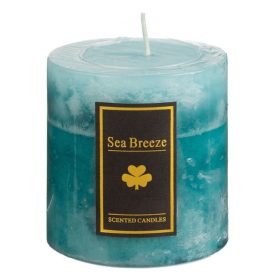 Petrolkék illatgyertya "Sea Breeze" Ø6.5x7.2cm